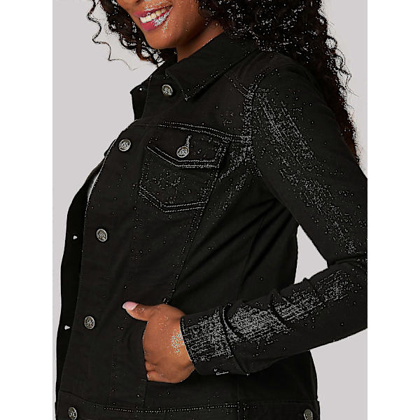 Denimjakker til kvinder black L