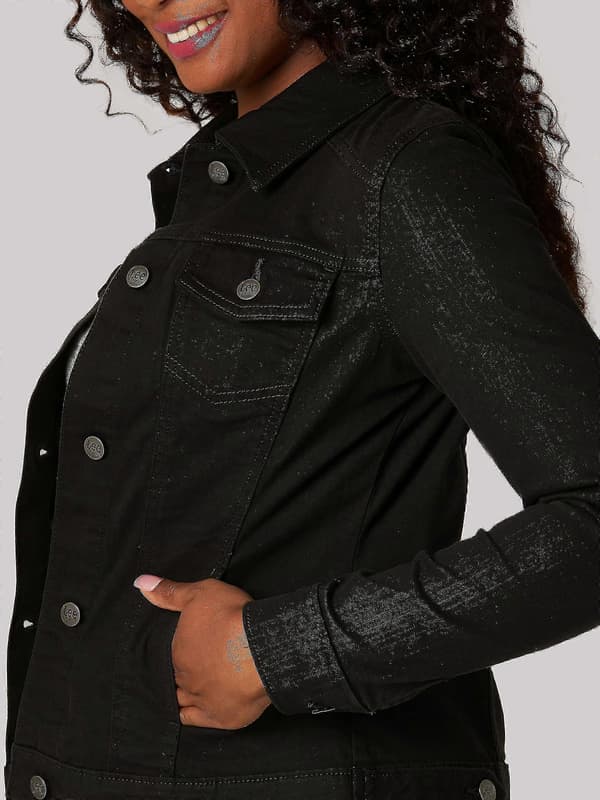 Denimjakker til kvinder black XL