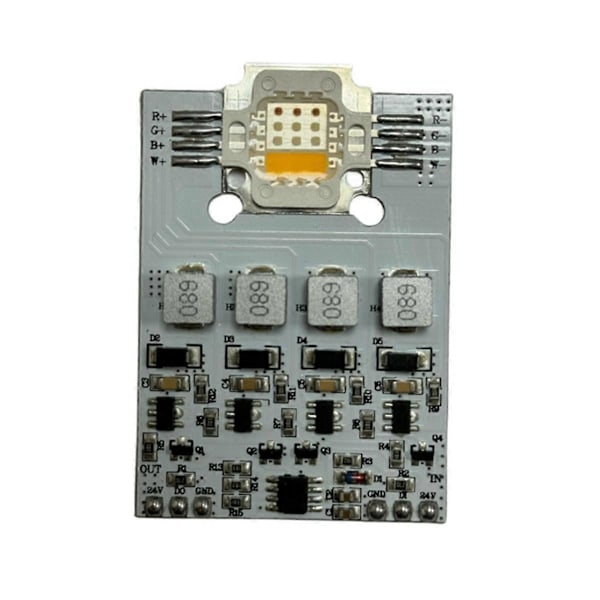 Adresserbar UCS2904 12W RGBW Högeffekts LED Pixel Modul Lampa DC12V Ingång RGBW Digital LED Lampa för Strålkastare (B)