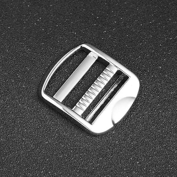 10 st Glidspännen Zinklegering Väska Rem Justeringsspännen för Ryggsäck Axelväska Resväska (Silver, 24mm)