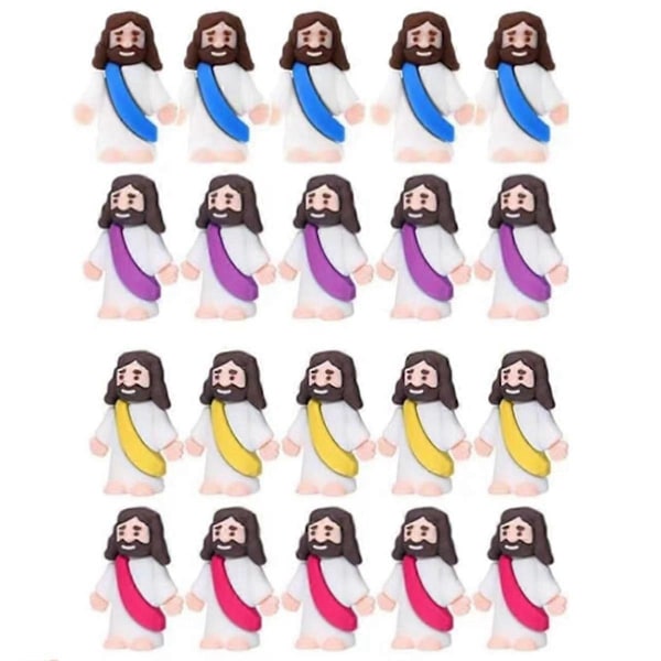 20 KPL Mini Jeesus Figuriini Pääsiäiskoristeet Jeesus Lelut Jeesus Hahmo