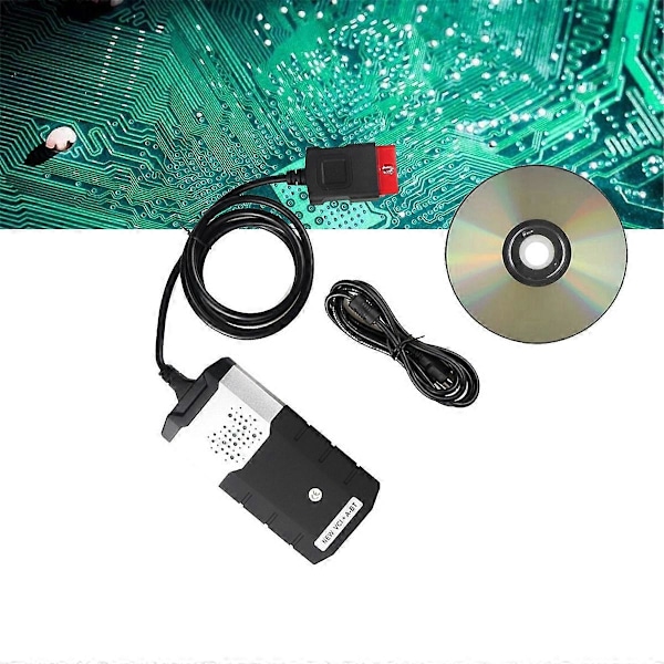 OBD2 Kodläsare Dubbelkort Bluetooth Feldetekteringsenhet Svart