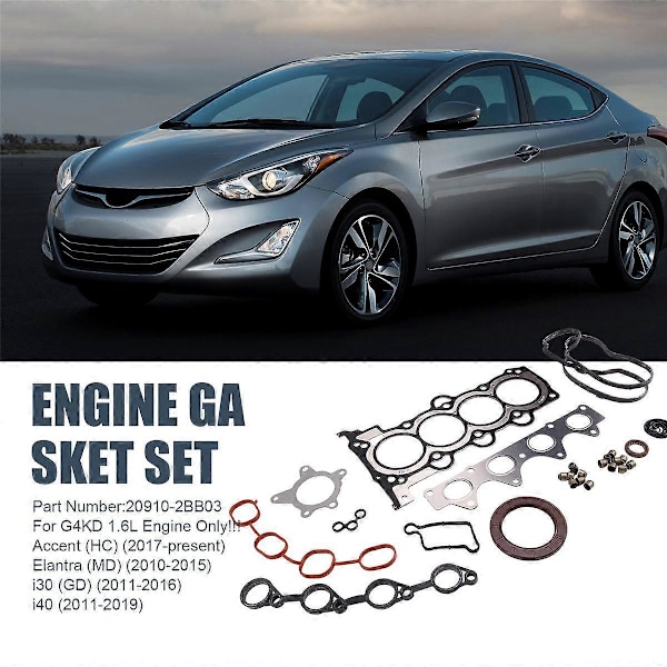 20910-2BB03 1Set Motorpackningssats för Accent HB20 I30 Seltos Soul 1.6L