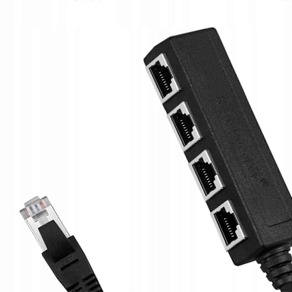 Ethernet Splitter 1 Hane Till 4x Hona Nätverksförlängning 1 Till 4 Lan