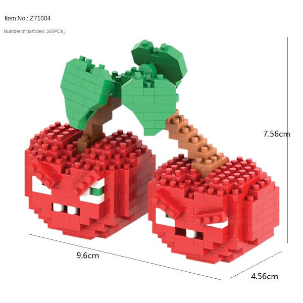 Barnleksak Plants Vs Zombies Byggklossar Pussel Sömnadsleksaker cherry bomb