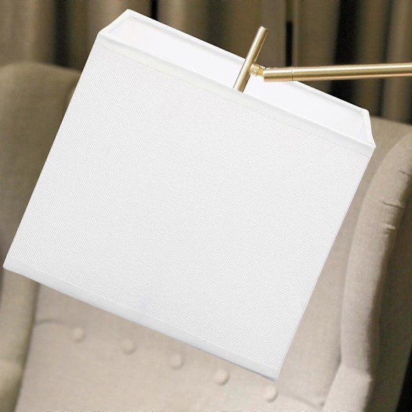 Tyglampskärm Rektangulär Lampskärm Bordslampa Hängande Lampskärm Tillbehör