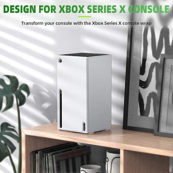 PU Skyddsskal Dammtätt Fodral för XBOX Series Konsol (Vit)