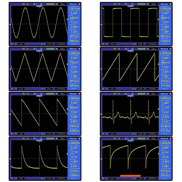FG-200 DDS Funktionssignalgenerator Frekvensräknare 0.01Hz -500KHz Signalkällmodul Sinus+Fyrkant+Vågform