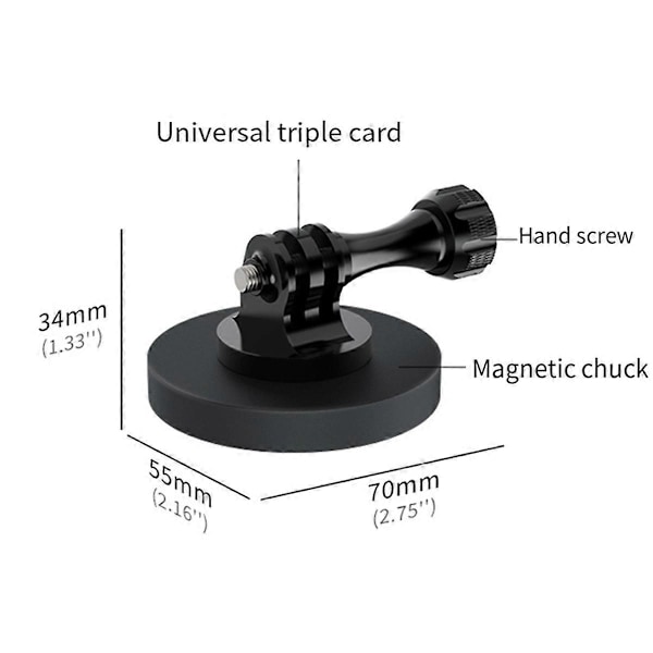 Magnetisk Magnet Bil Motorcykel Sugkopp Stativ Adapter Fäste