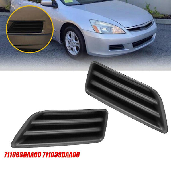 1 Par Främre Stötfångare Dimljus Kåpa Ram 71108SDAA00 71103SDAA00 för Accord Sedan 2006-2007 HO10391