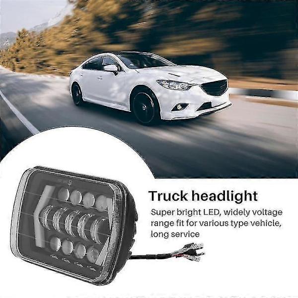 7x6 Tum Halo Led Strålkastare, 5x7 Tum Fyrkantig Led Strålkastare Med-pil Ängelögon Drl Blinkers