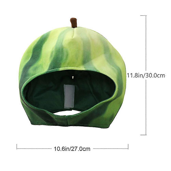 1 st Rolig Vattenmelon Hatt Nyhet Karneval Party Utklädnad Cosplay Kostym Hatt