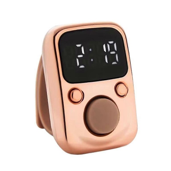 Fingerräknare Lysande Fingerring Elektrisk Digital Display Räknare för Stygnmarkörer Sömnad Väv Buddhas Bön Fotboll