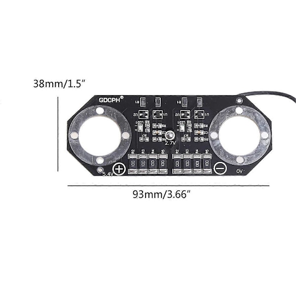 Superkondensator Balanseringsskyddskort 2.7V 3000F