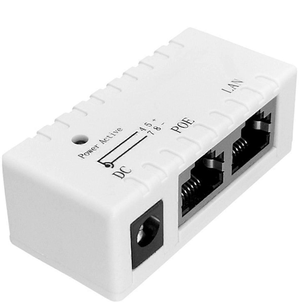 100 Mbps 5V 12V 24V 48V/1A för IP-kamera POE Adapter Modul - Vit