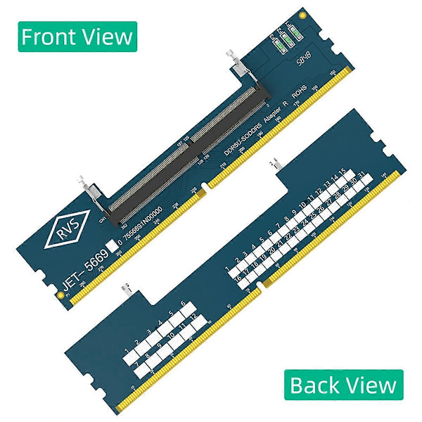 Adapterkort för bärbar DDR5-minne till DDR5-stationär minne