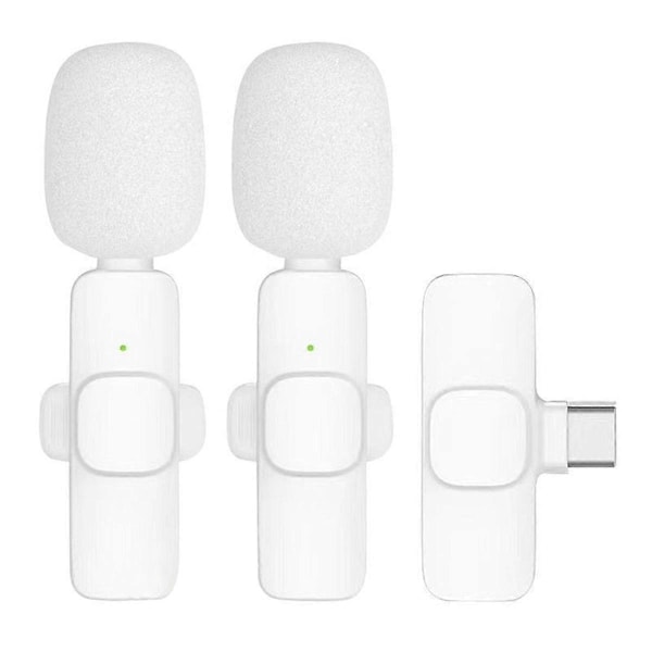 K9 trådlös Bluetooth lavalier mikrofon Typ C