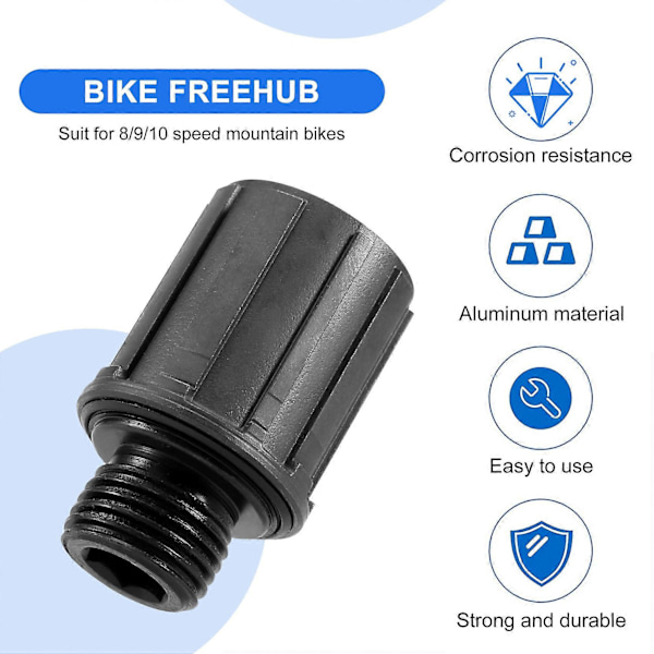 8/9/10 Speed Freehub til 8/9/10 Speed Cykler Kugleleje Sort