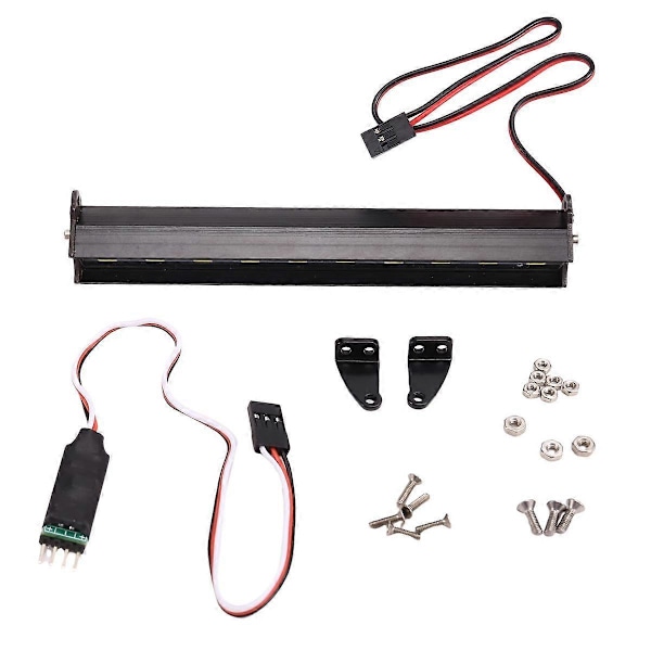 RC Bil Tak LED Ljusramp Justerbart Läge för 1/10 Crawler SCX10 Wraith Capra TRX4 TRX6 CC01 135mm