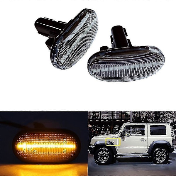 LED Sidoblinkers Indikator Blinkers Lampa För Jimny Lapin Carry Spiano Scrum Svart