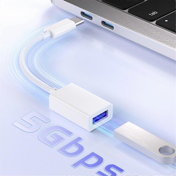 OTG adapter typec til USB dobbeltsidet 3.0 adapter