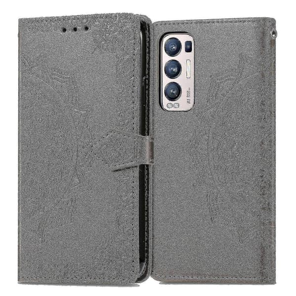 Reno5 Pro Fodral Et Cover Em Mla Flip - Grå