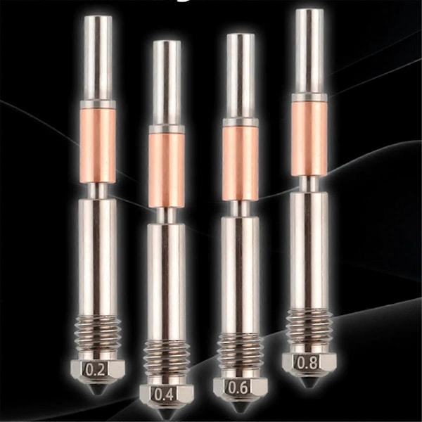 Härdat stålmunstycke för 4.0 Hotend 3D-skrivare 0.8mm