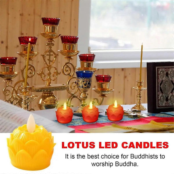 Buddhalainen pöytäkynttilä, liekitön buddhalainen valaisin, B