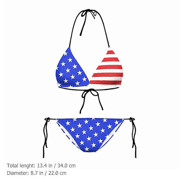 Strandsæt Kvinder USA Trekantet Badedragt G-streng Bøjle Kvinder Badetøj Badedragt Bikini Piger Strand Bikini