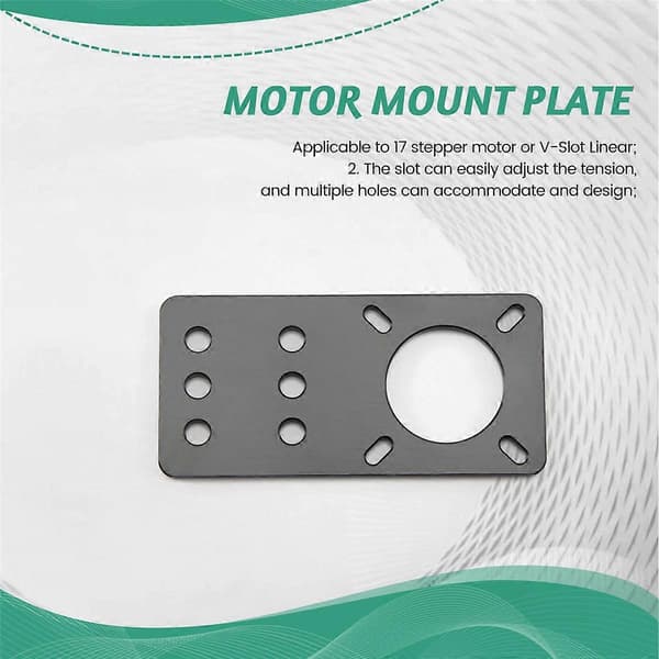 3D-printer - Aluminium Nema 17 Stepper Motor Monteringsplate For CNC Maskin 3D-printer for