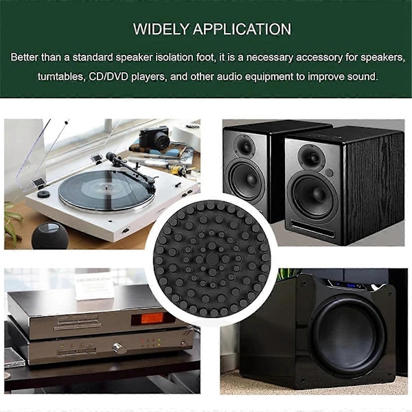 Ljudisolator Basplattor Vibrationsdämpare för HiFi LP 4 ST