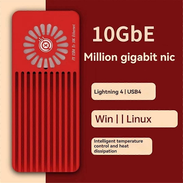 For Thunderbolt 10G Ethernet-kort PX USB4 til 10G Ethernet