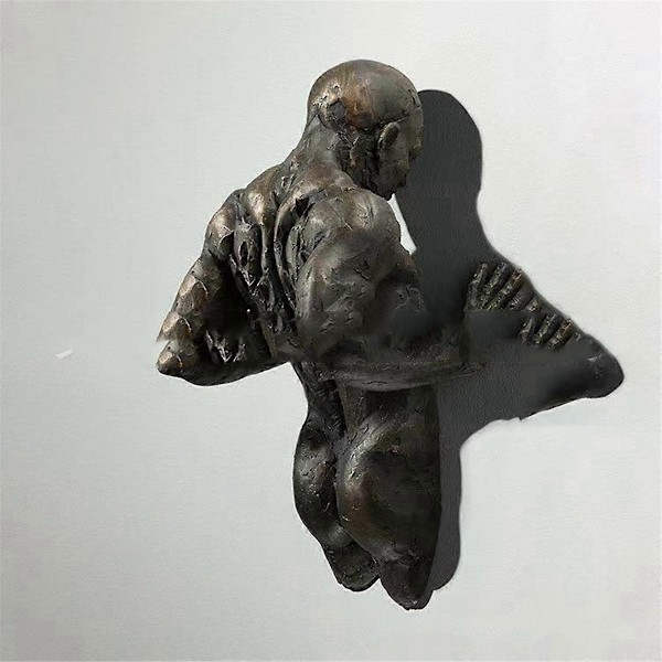 Abstrakta Skulpturer 3D Väggfigur Heminredning D