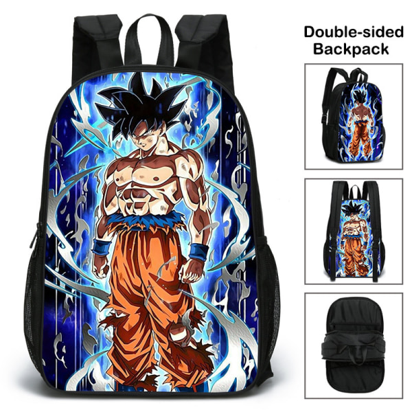 Student Ryggsäck Dubbelsidig Skolväska Dragon Ball 43cm E 43cm