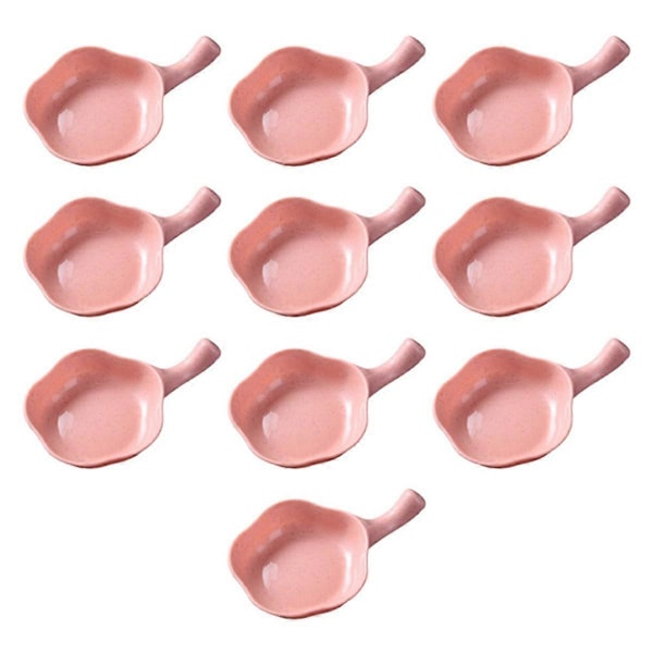 Kryddtallrik Dressing Tomatsås Skål Kök Såsskål Handtag Tallrikar Serveringsfat Skål för Sås Rosa