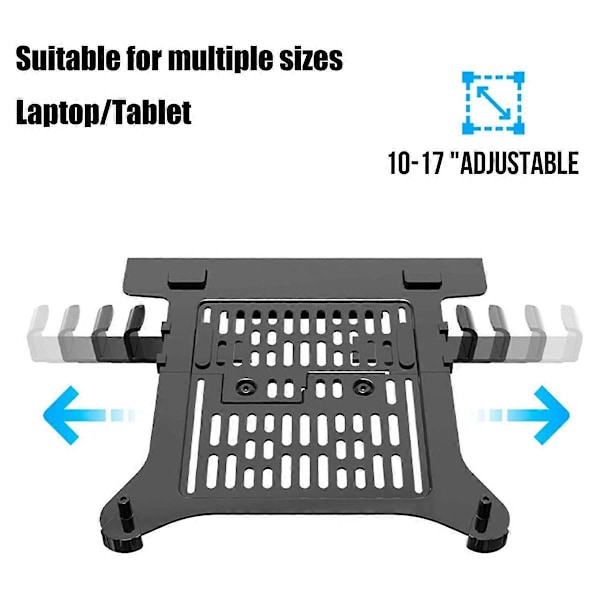 -2 Laptopfäste Bricka Laptop Hållare Armfäste Ventilerad Notebook Bricka