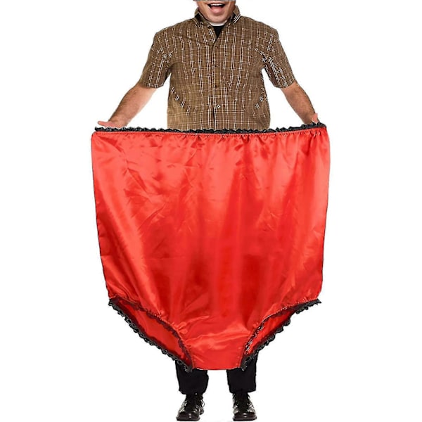 Nya Roliga Stora Trosor Mama Trosor Plus Size Mormorstrosor för Kvinnor Män Orange red