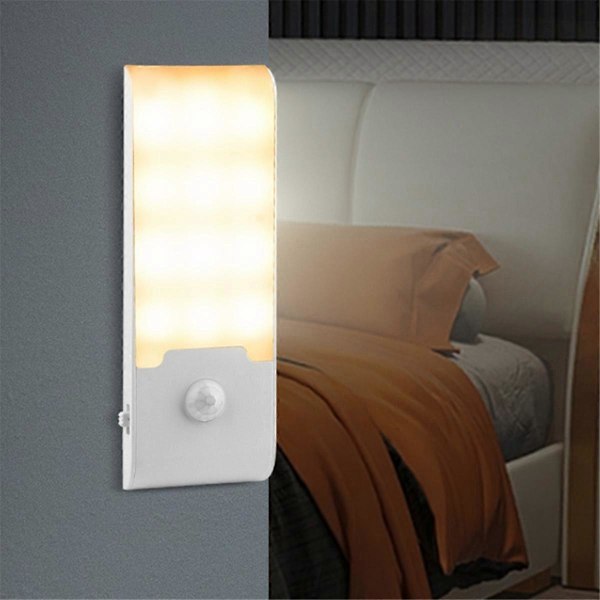LED Induktionsnattlampa Trådlös Rörelsesensor Nattlampa A