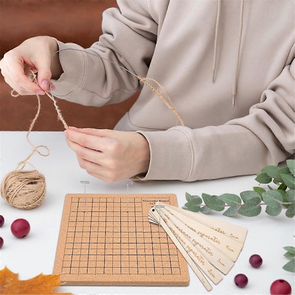 Pitsilaudat neulomiseen, kaksipuolinen Tasselcraft-lauta neuloilla