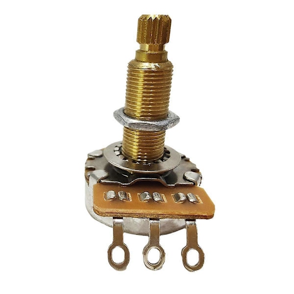 Potentiometer Splined Liten Pot Elgitarr Bas Effektförstärkare Ton Volym 28mm A500K