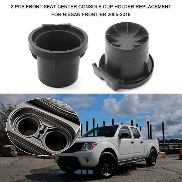 Främre Mittkonsol Dryckesflaskhållare Insatser Foder För 2005-2019 Nissan Frontier Xterra Biltillbehör Cup Holder 1 pcs