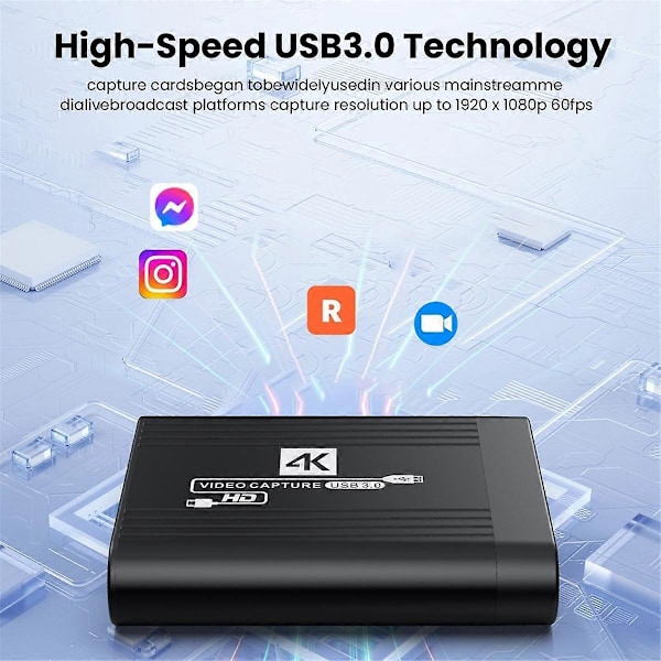 4K USB 3.0 -videotallennuskortti pelien tallennukseen ja suoratoistoon