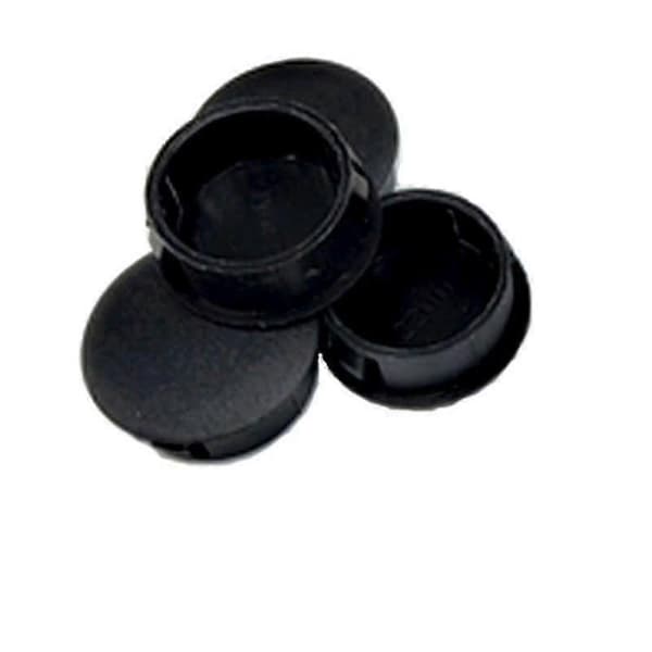 10 stk. Runde møbelhullplugger i plast - Snap-Fit dekorative hetter Gray 45mm