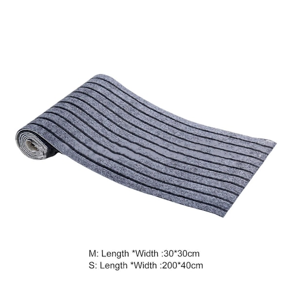 Golvmatta Självhäftande Design Enkel Installation Maskintvättbar Anti-Repa DIY Stegmatta Kudde Klösbräda Dark Gray M
