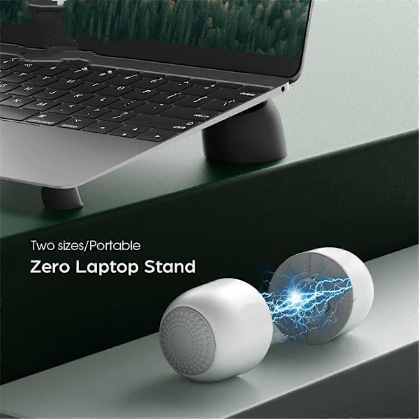 Bärbart Laptopställ Laptopkylningsställ för Laptops, Surfplattor Vit