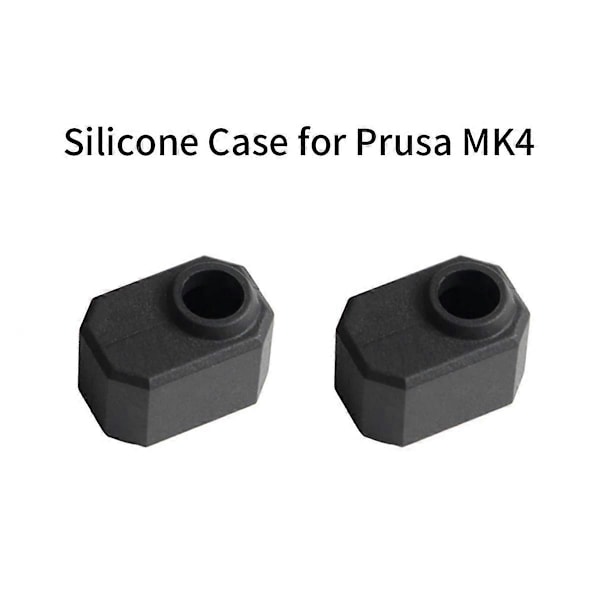 2 st Svarta Silikonfodral 3D-skrivardelar för Prusa MK4