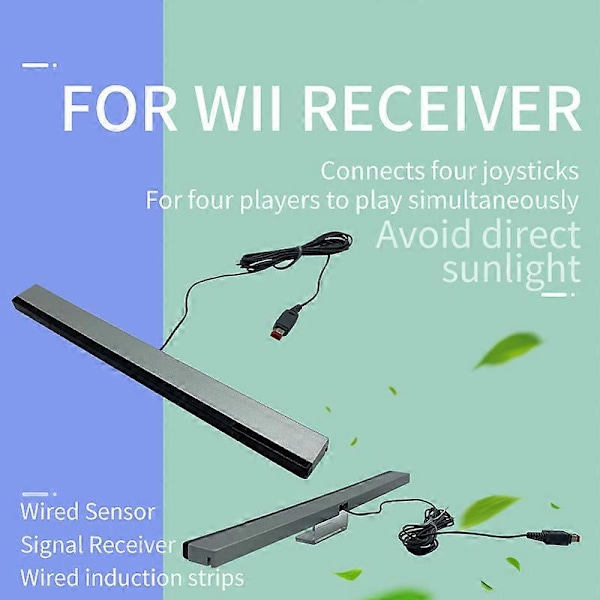 Game Move Fjernbetjening Bar USB-stik Sensor Strip Kablet Fjernbetjeningssensor Bar til Wii/Wii U