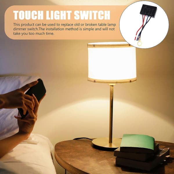 2 stk. LED Dimmer Bryter Modul Kontroll Sensor Bryter Lampe Dimmer Bryter Berøringslys Bryter Berøringslampe Reparasjonssett
