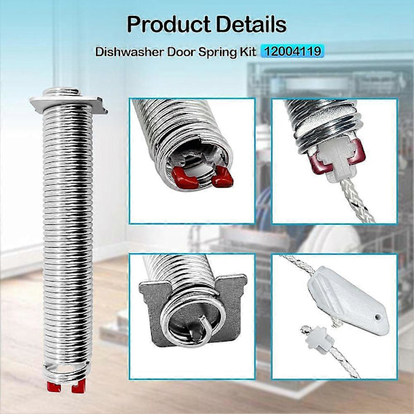 12004119 för Diskmaskinsdörrfjäderkit Diskmaskinsdörrfjäder 00754866 12004119 Diskmaskinsdörrfjäderkit
