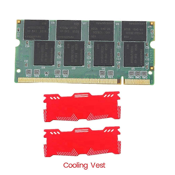 For 1GB DDR1 Laptop Hukommelse Ram+Kølevest PC 2700 333Mhz
